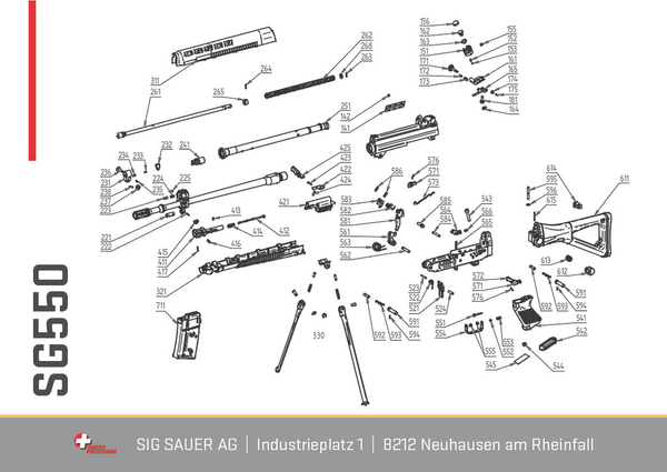 Schliessfeder SIG SAUER - SG550 / SG551, Bild 1